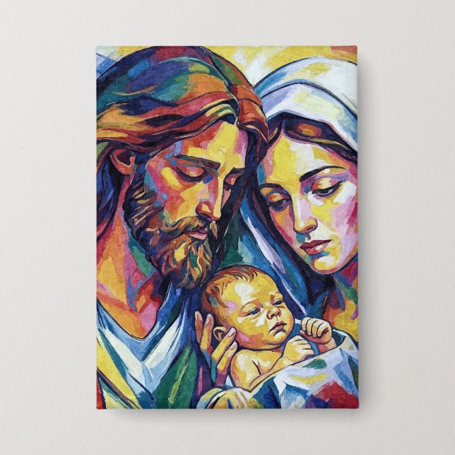 Jesus Maria und Josef Button (Vorderseite)