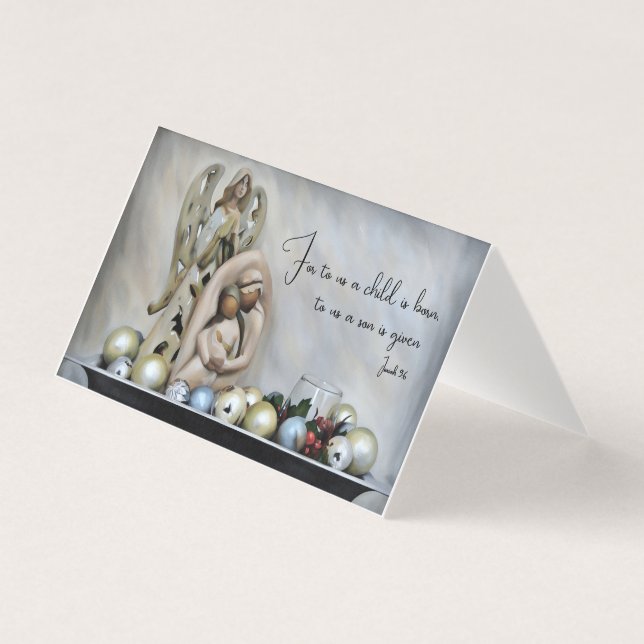 Jesus Maria und Josef Weihnachtskarte (Vorderseite)