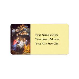 Jésus Marie et Joseph Étiquette de adresse Vintage