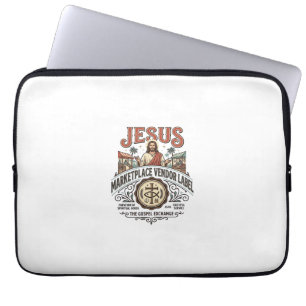 Jesus Marktplatz-Verkäufer-Label Jesus Marktplatz- Laptopschutzhülle