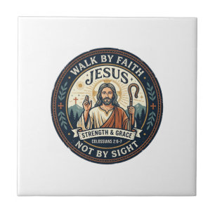 Jesus Matcha Cafe Trend Shirt Christliches Grafik_ Fliese