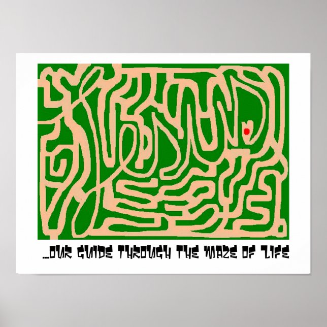 Jesus maze poster (Vorne)