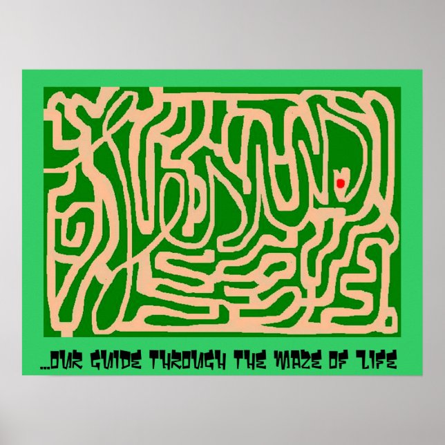 Jesus maze poster (Vorne)