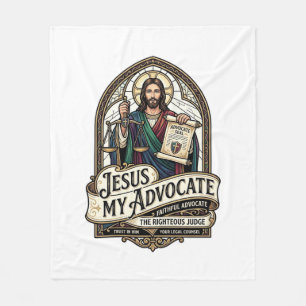 Jesus mein Fürsprecher Jesus Gerichtsbefürworter C Fleecedecke