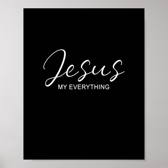 Jesus meine alles Jesus Christus Glaube Christlich Poster (Vorne)