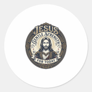 Jesus Memory Care Alzheimer Pflegekraft Shirt Chri Runder Aufkleber