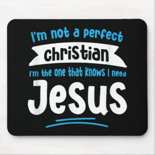 Jesus Men Women Kinder Spaß Christliche Bibel Glau Mousepad