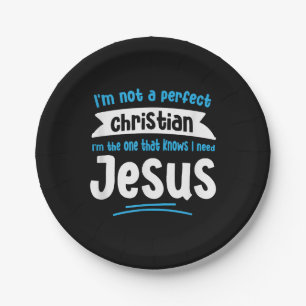 Jesus Men Women Kinder Spaß Christliche Bibel Glau Pappteller