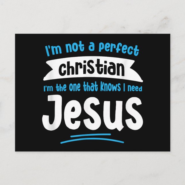 Jesus Men Women Kinder Spaß Christliche Bibel Glau Postkarte (Vorderseite)