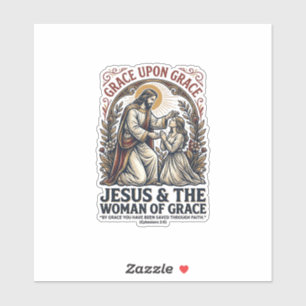 Jesus Menopause Midlife Frauen Ermutigung Shirt  Aufkleber