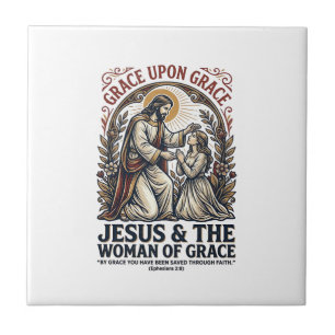 Jesus Menopause Midlife Frauen Ermutigung Shirt Fliese