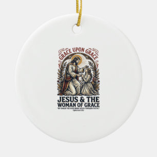 Jesus Menopause Midlife Frauen Ermutigung Shirt Keramik Ornament