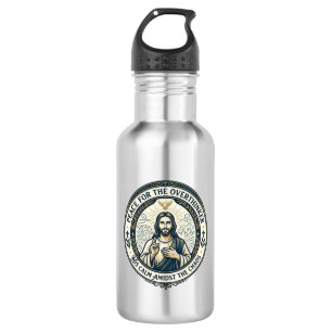 Jesus Mental Health Bekräftigungen T-Shirt Inspiri Edelstahlflasche