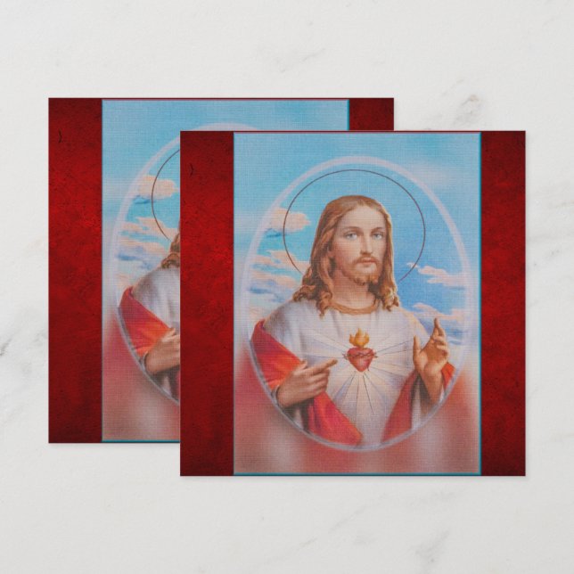 Jesus mercy prayers card (Vorne/Hinten)