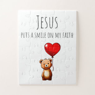 Jésus Met Un Sourire Sur Mon Jigsaw Puzzle De Foi