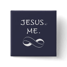 Jesus Mich Unendlichkeit Knöpfe Christliche Inspir