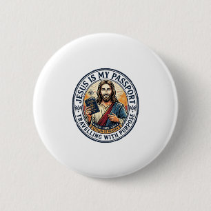 Jesus Missionar Globales Missions T-Shirt Christli Button