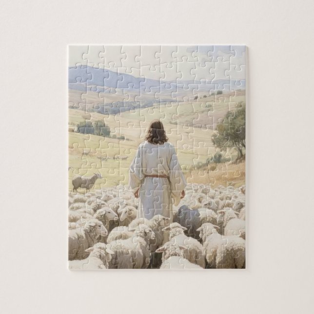 Jesus mit dem Lamm (Vertikal)