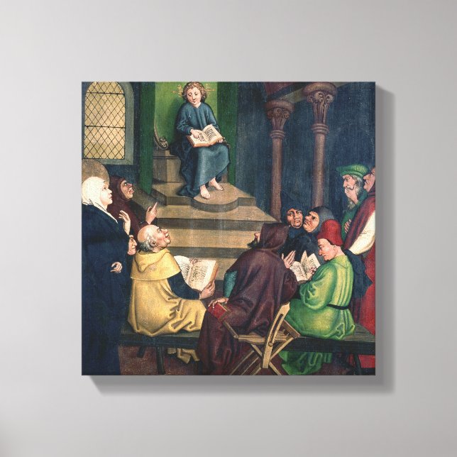 Jesus mit den Ärzten Leinwanddruck (Vorderseite)