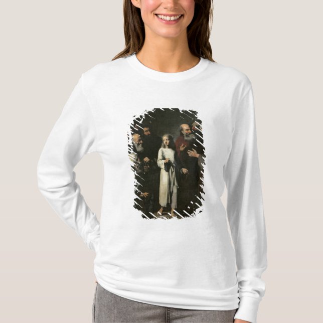 Jesus mit den Doktoren T-Shirt (Vorderseite)