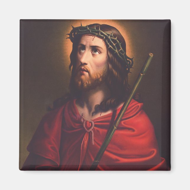 Jesus mit Dornenkrone Magnet (Vorne)