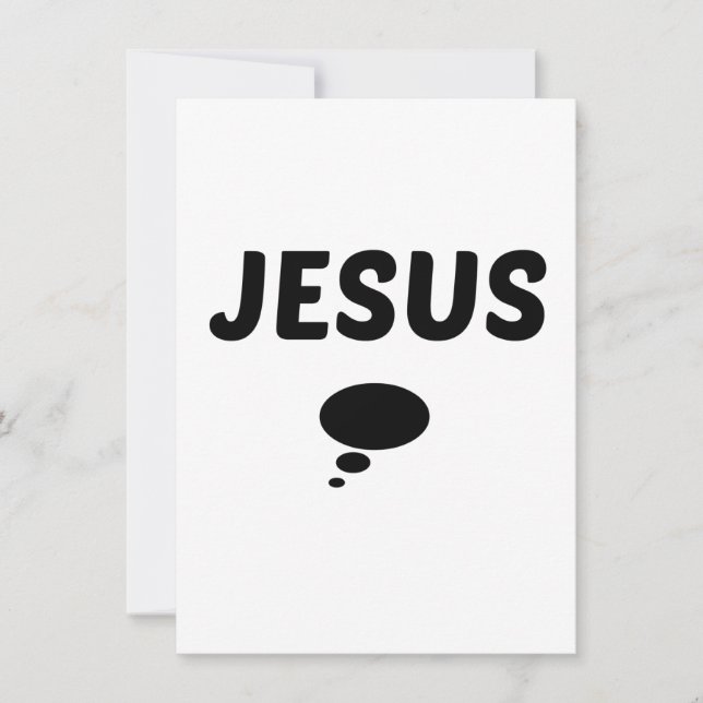 JESUS MIT EINEM BILD EINLADUNG (Vorderseite)