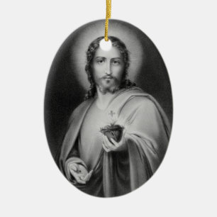 Jesus mit einem heiligen Herz religiösen Ornament