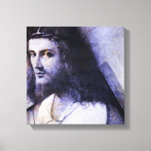 Jesus mit Kreuz Leinwanddruck