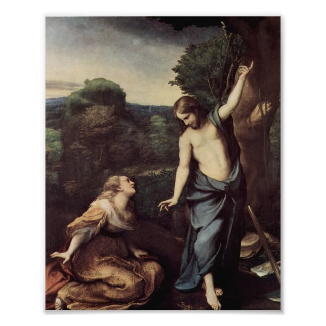 Jesus mit Maria nach Auferstehung Fotodruck (Vorne)