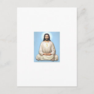 Jesus mit Om vermitteln Postkarte