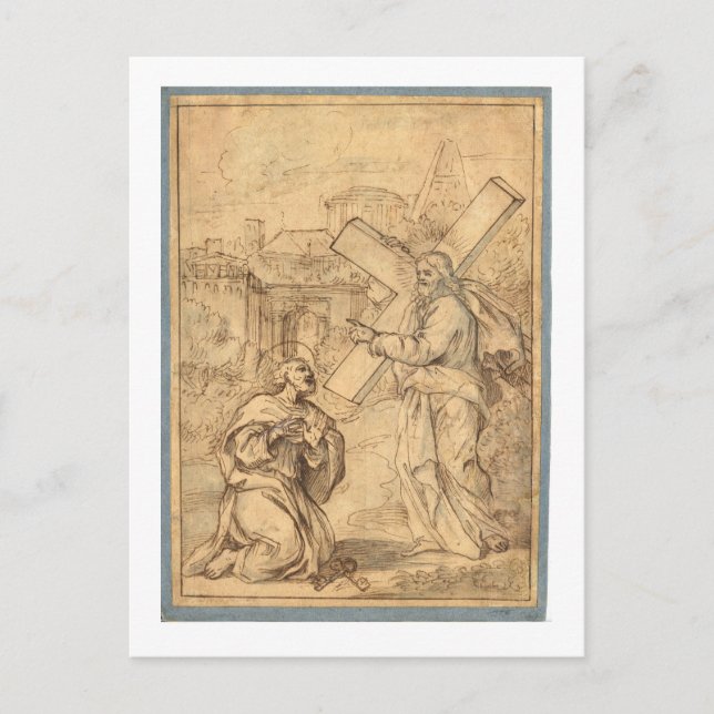 JESUS MIT PETER POSTKARTE (Vorderseite)