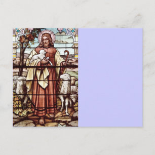 Jesus mit seinem Schaf Postkarte