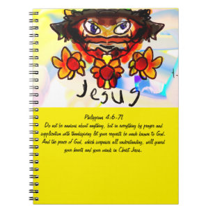 Jesus mit Sonnenblumen-Riesenmagnet für die Tasse Notizblock