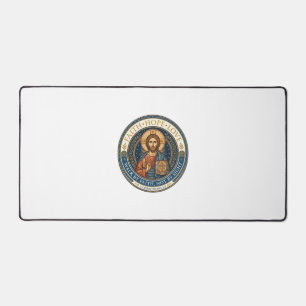 Jesus Mönchisch Kontemplative Spiritualität Grafik Schreibtischunterlage
