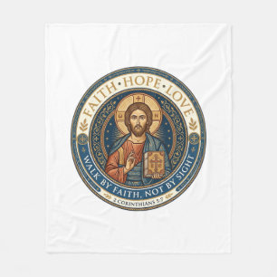 Jesus Mönchische Kontemplative Spiritualität Grafi Fleecedecke