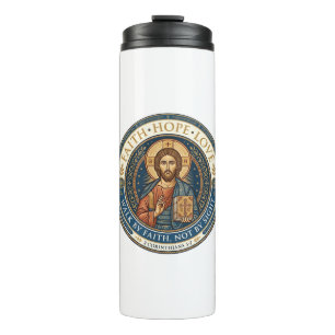 Jesus Mönchische Kontemplative Spiritualität Grafi Thermosbecher