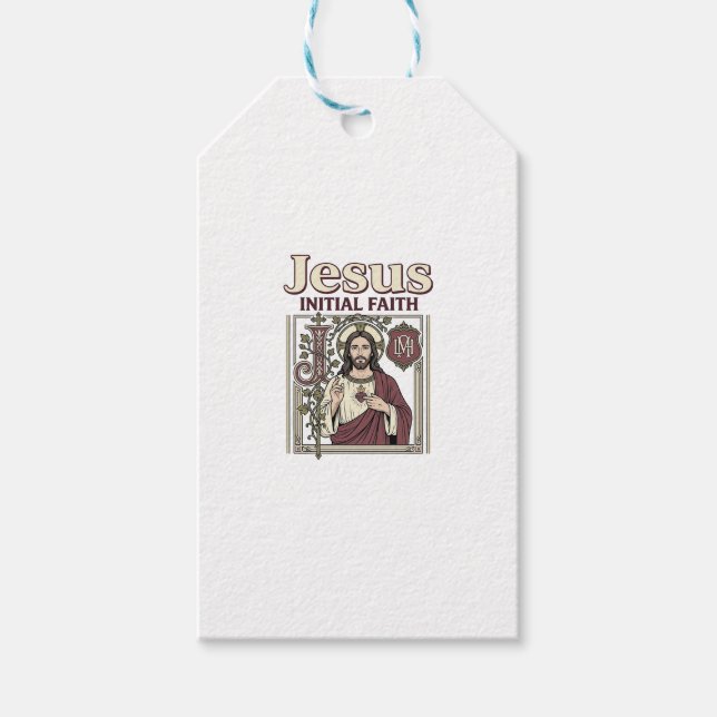 Jesus-Monogramm Anfangs Glaube Jesus-Monogramm Anf Geschenkanhänger (Vorderseite)