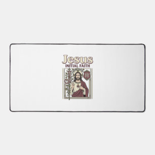 Jesus-Monogramm Anfangs Glaube Jesus-Monogramm Ini Schreibtischunterlage