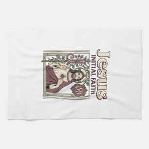 Jesus-Monogramm Anfangs Glaubens Jesus-Monogramm I Geschirrtuch
