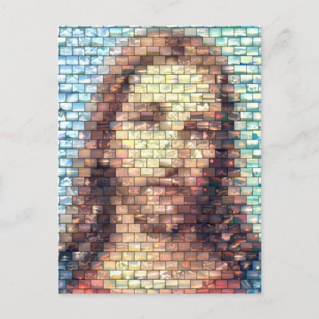 Jesus-Montage Postkarte (Vorderseite)