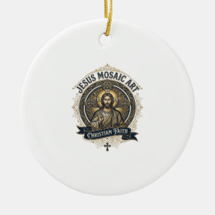 Jesus-Mosaik-Kunst Jesus-Mosaik-Kunst Christlicher Keramik Ornament