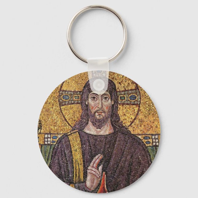 Jesus Mosaik-Schlüsselanhänger Schlüsselanhänger (Vorderseite)