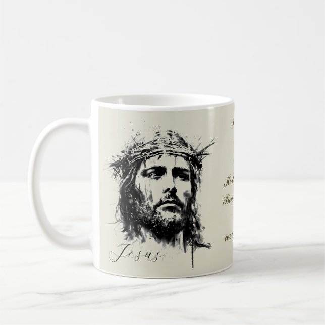 Jésus Mug Il est venu pour payer une dette qu'il n (Gauche)