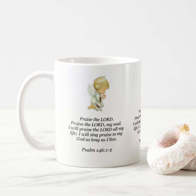 Jésus Mug Psaume 146:1-2 (Avec donut)