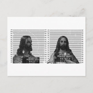 Jesus Mugshot Postkarte