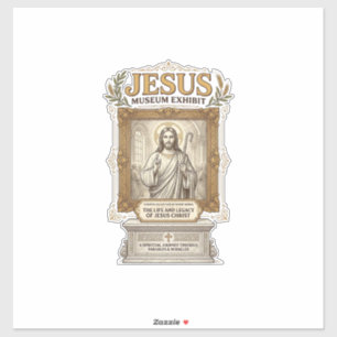 Jesus Museum Ausstellung Jesus Museum Ausstellung Aufkleber