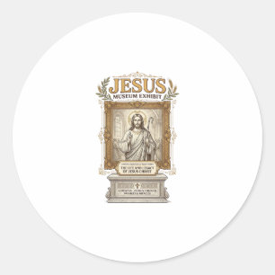 Jesus Museum Ausstellung Jesus Museum Ausstellung Runder Aufkleber