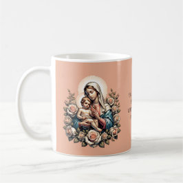 Jesus Mutter und Kind benutzerdefiniert Text relig Kaffeetasse