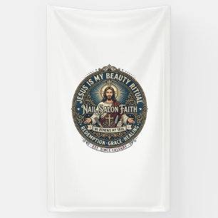 Jesus Nagel Tech Nagel Künstler T-Shirt Inspiriere Banner