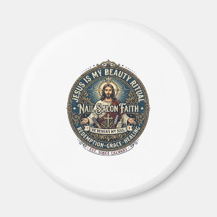 Jesus Nagel Tech Nagel Künstler T-Shirt Inspiriere Magnet
